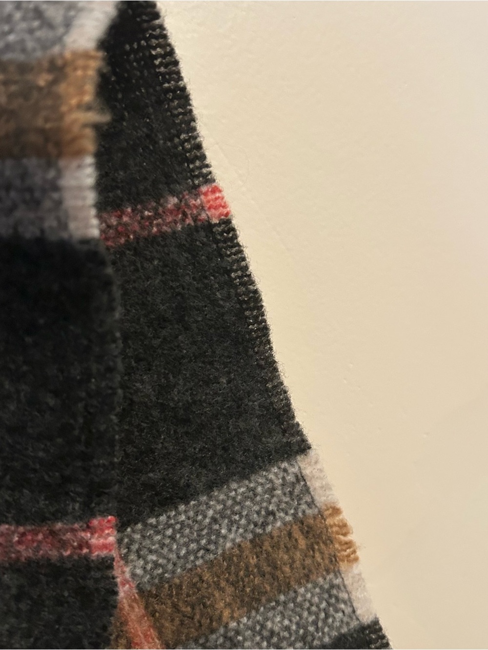Plaid Poncho Sweater - Picture 6 of 7